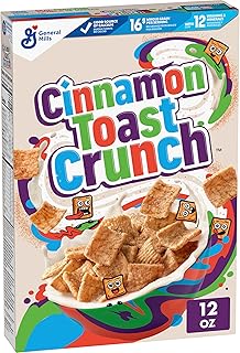 Breakfast Cereal, Crispy Cinnamon Cereal, 12 oz