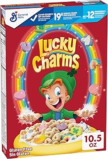 Gluten Free Cereal with Marshmallows Including Limited Edition Jumbo Rainbows, Kids Breakfast Cereal, Made with Whole Grain, 10.5 oz
