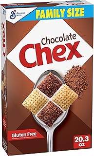 Chocolate Chex Cereal, Gluten Free Breakfast Cereal, Made with Whole Grain, Family Size, 20.3 oz