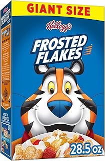 Kellogg's Frosted Flakes Breakfast Cereal, Kids Cereal, Family Breakfast, Giant Size, Original, 28.5oz Box (1 Box)