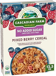 Organic Mixed Berry Cereal, No Added Sugar, 12.5 oz