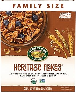 Organic Heritage Flakes® Cereal, 33.5 oz (Pack of 1), Value Size, Non-GMO