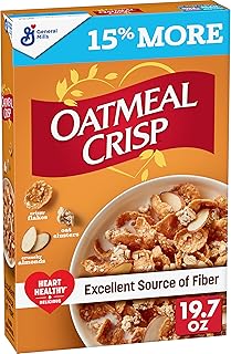 Heart Healthy Cereal, High Fiber Cereal Made with Whole Grain, 19.7 oz