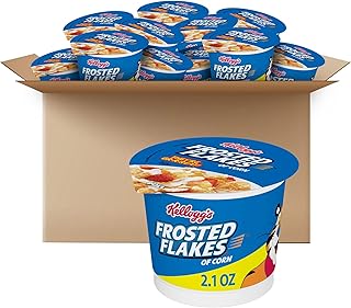 Breakfast Cereal Cups, 8 Vitamins and Minerals, Kids Snacks, Original, 25.2oz Case (12 Cups)
