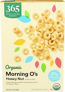 Organic Honey And Nut Morning O's Cereal, 12.2 Ounce