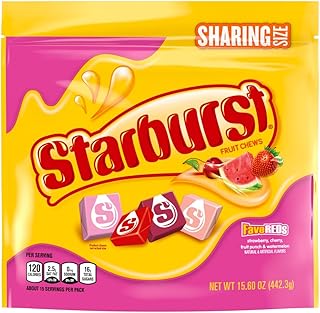 STARBURST FaveREDS Fruit Chews Chewy Candy, Sharing Size, 15.6 oz Bag