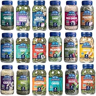 Freeze-Dried Herbs All 18 Herbs and Blends Variety Gift Pack Collection (14 Herbs, 4 Herb Blends) - Substitute for Fresh Herbs, Gluten-Free, Keto Friendly, Non-GMO, Organic Spice - 18-Pack