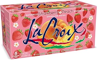 LaCroix Sparkling Water, Strawberry Peach, 12 Fl Oz (pack of 8)