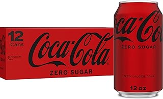 Coke Zero Sugar Cola Soda, 12 oz, 12 Pack (Package May Vary)