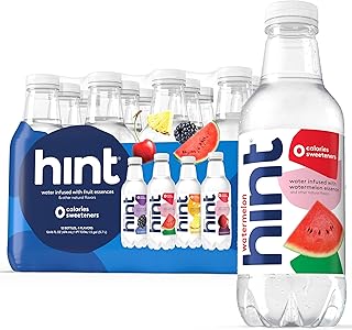 Hint Fruit-Infused Bottled Water, Best Sellers Variety Pack - Sugar Free Flavored Water with Zero Calories, Natural Fruit Essences, and No Artificial Sweeteners - 16 Fl Oz (Pack of 12)