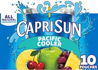 Capri Sun Pacific Cooler Mixed Fruit Flavored Juice Drink Blend, 10 ct Box, 6 fl oz Pouches