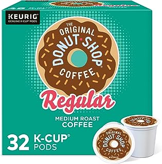 The Original Donut Shop Regular, Single-Serve Keurig K-Cup Pods, Medium Roast Coffee Pods, 32 Count