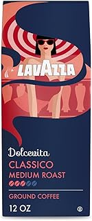 Lavazza Dolcevita Classico Ground Coffee 12oz Bag, Medium Roast, Rich and Full-bodied, Intensity 3/5, Arabica and Robusta, Ideal for Drip Brewers (Pack of 1) - Package May Vary