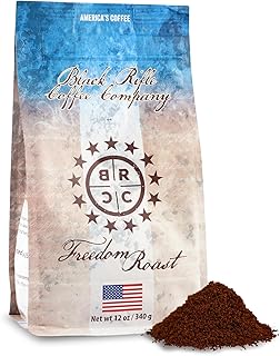 Black Rifle Coffee Company Freedom Roast, Medium Roast Ground Coffee, 12 OZ Bag